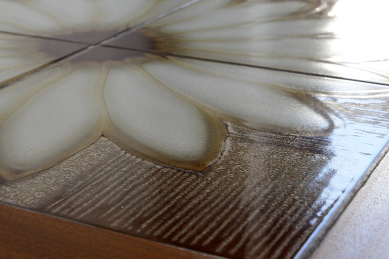 デンマークヴィンテージ　タイルトップローテーブル