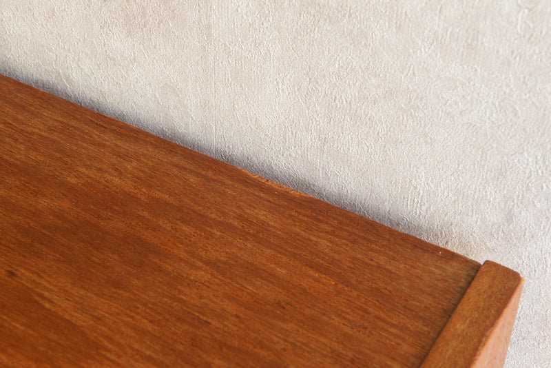 チークガラスキャビネット　イギリス　ヴィンテージ