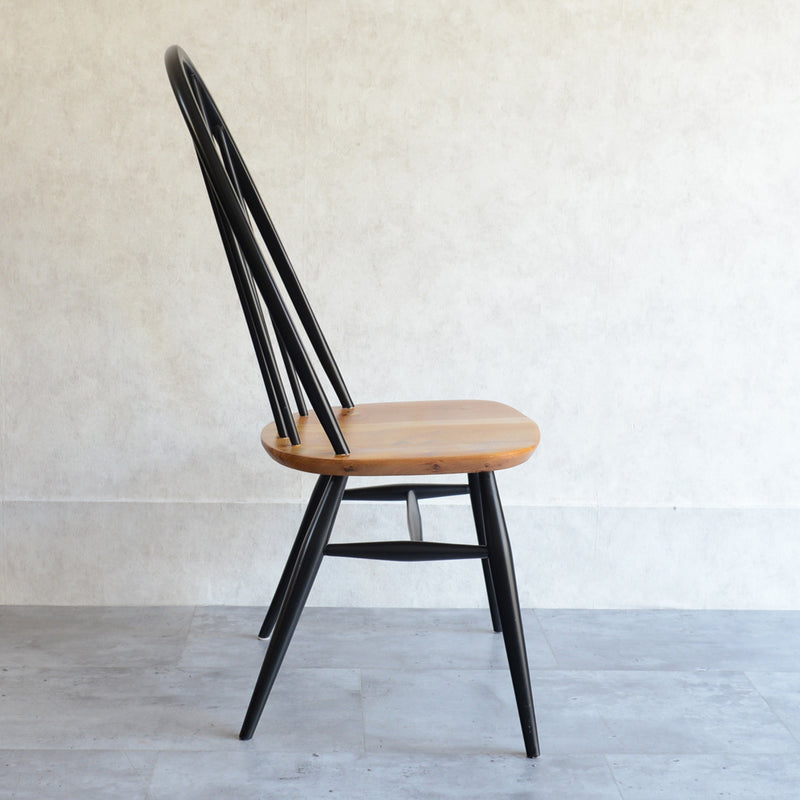 ERCOL アーコール クエーカーチェア (ブラック＆ナチュラル) 02