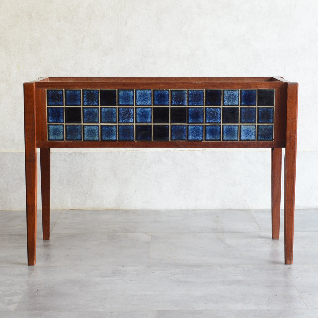 デンマークヴィンテージ  ブルータイルプランター