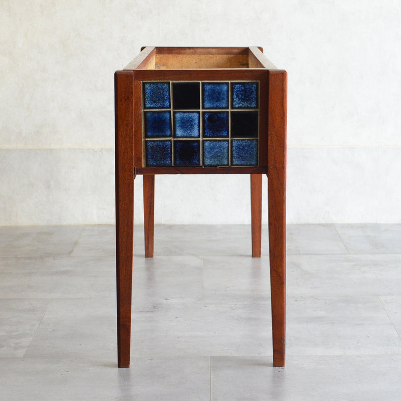 デンマークヴィンテージ  ブルータイルプランター