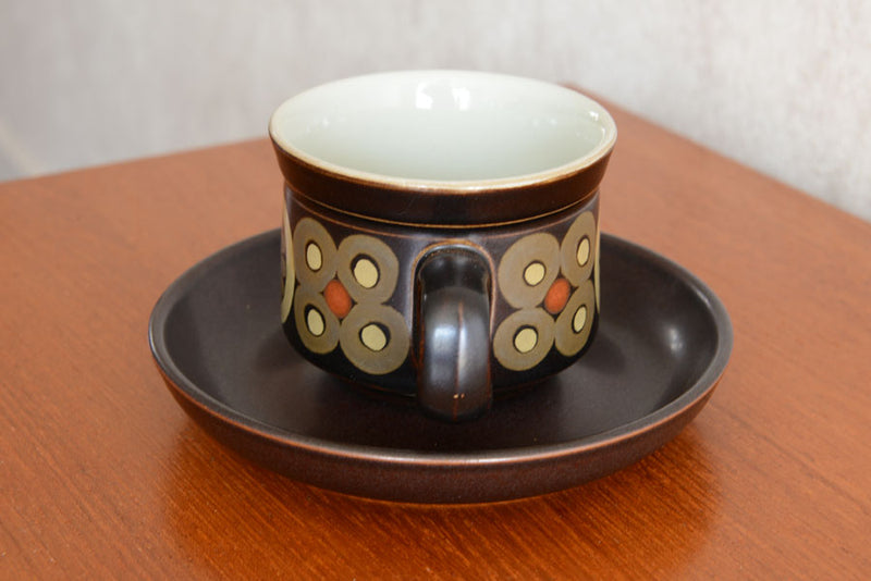 イギリス60s   DENBY(デンビー)コーヒーカップ&ソーサ01