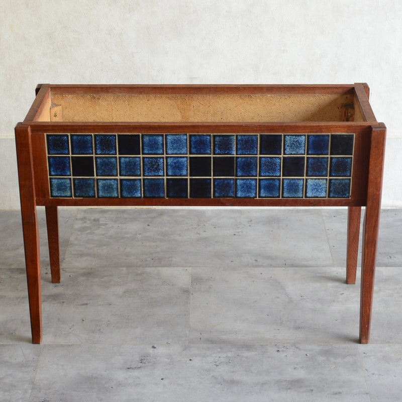 デンマークヴィンテージ  ブルータイルプランター