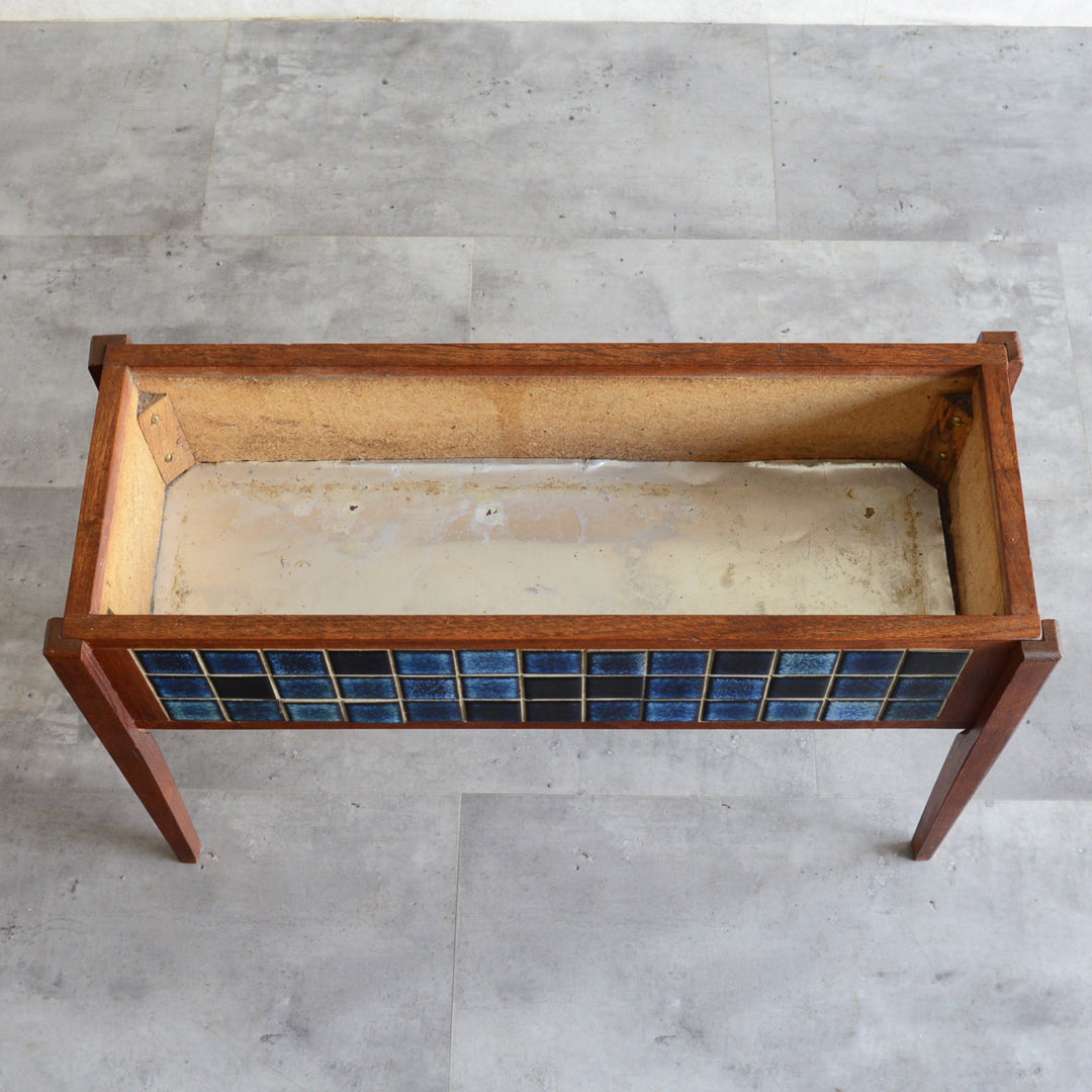 デンマークヴィンテージ  ブルータイルプランター