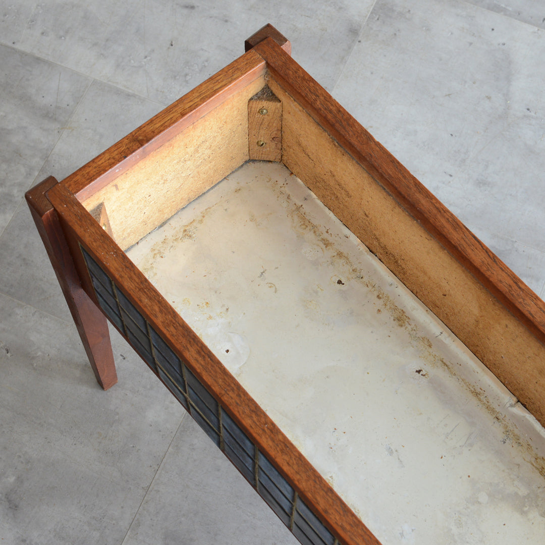 デンマークヴィンテージ  ブルータイルプランター