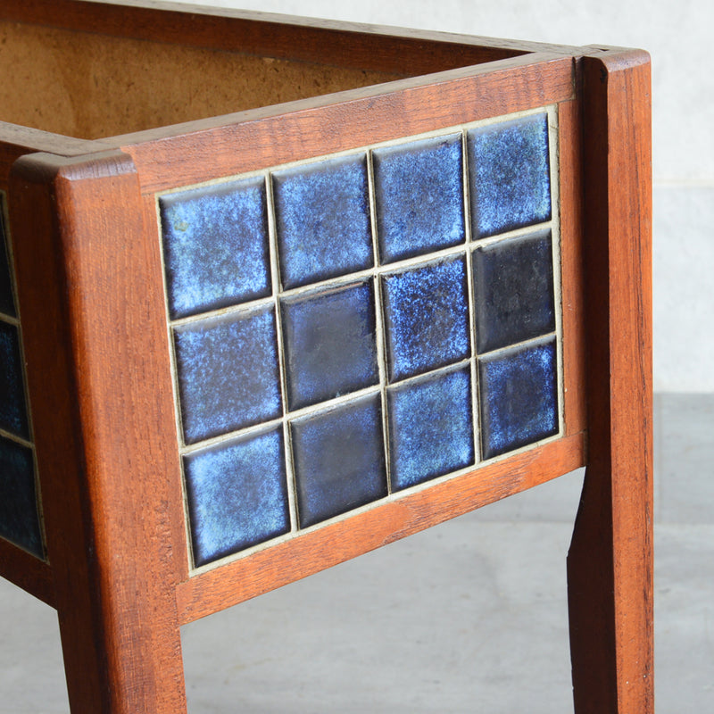 デンマークヴィンテージ  ブルータイルプランター