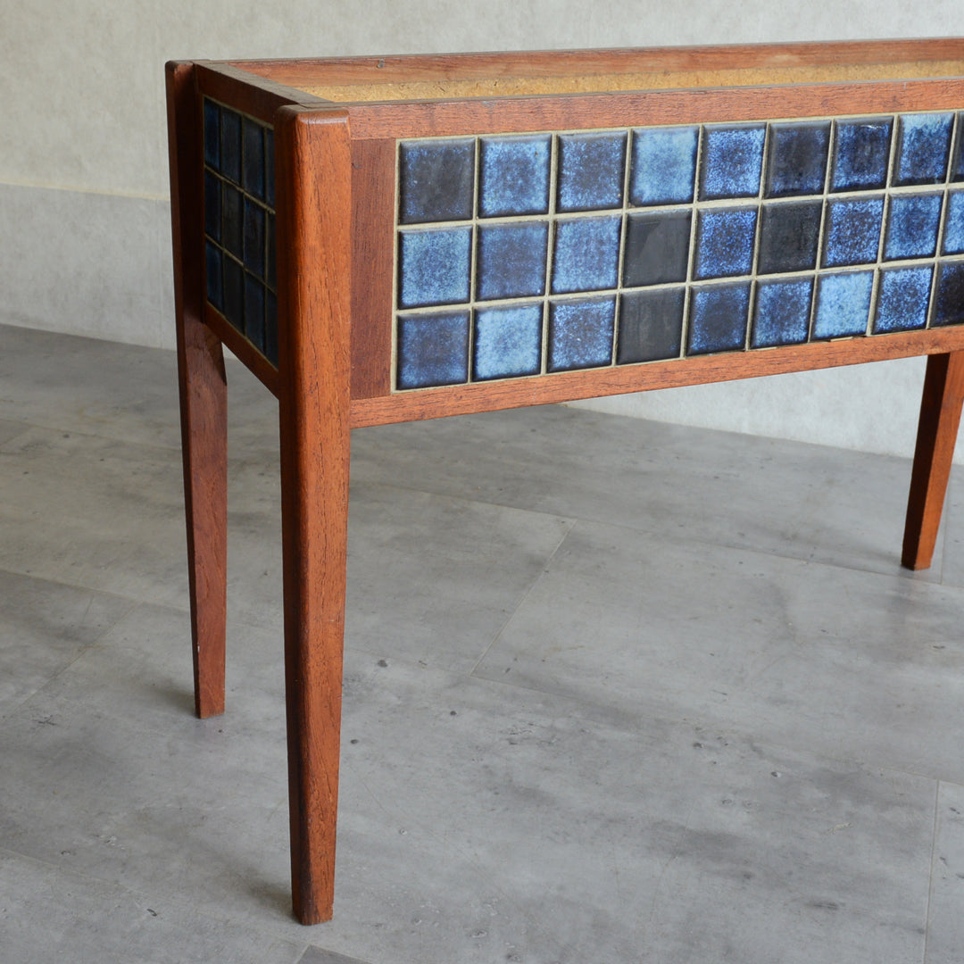 デンマークヴィンテージ  ブルータイルプランター