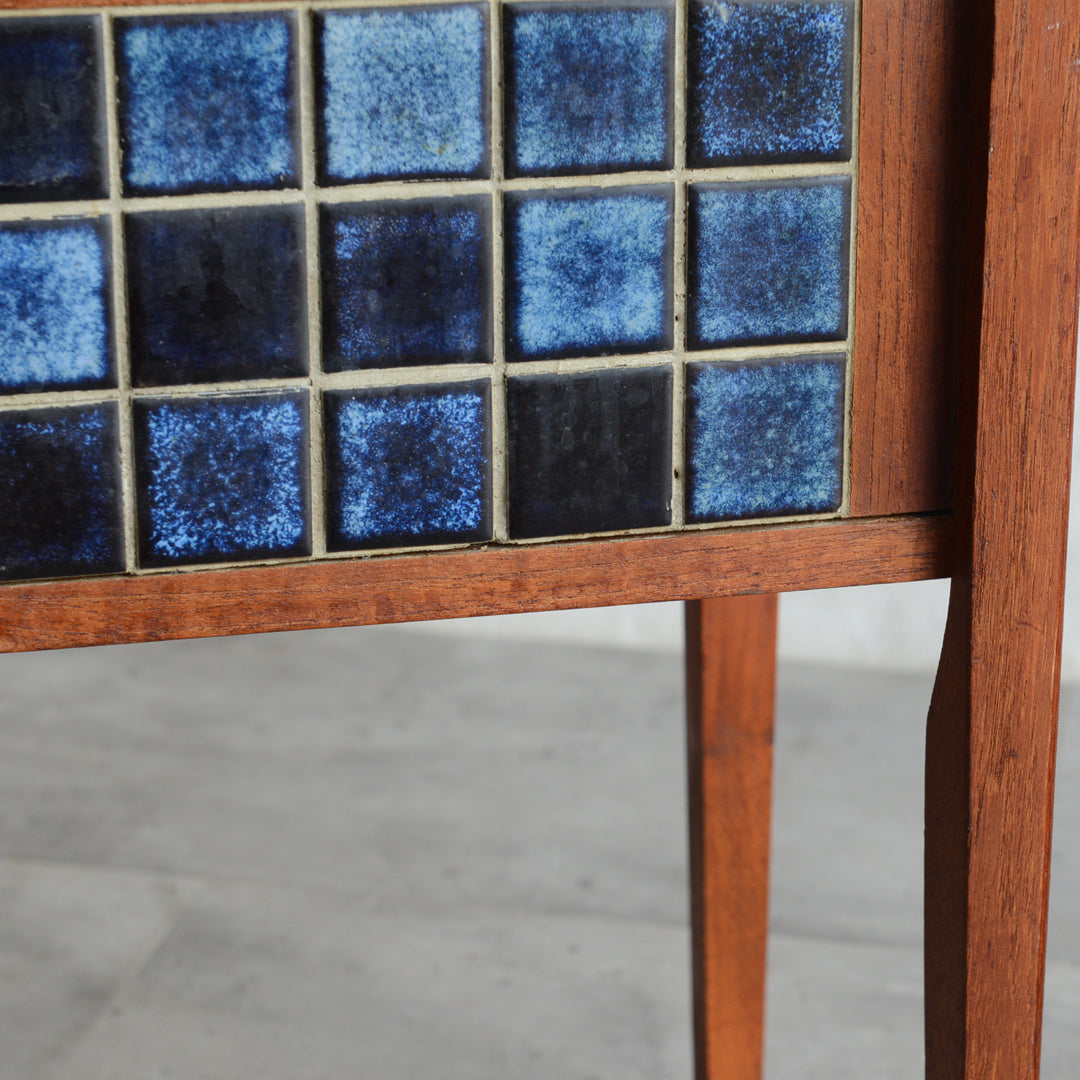 デンマークヴィンテージ  ブルータイルプランター