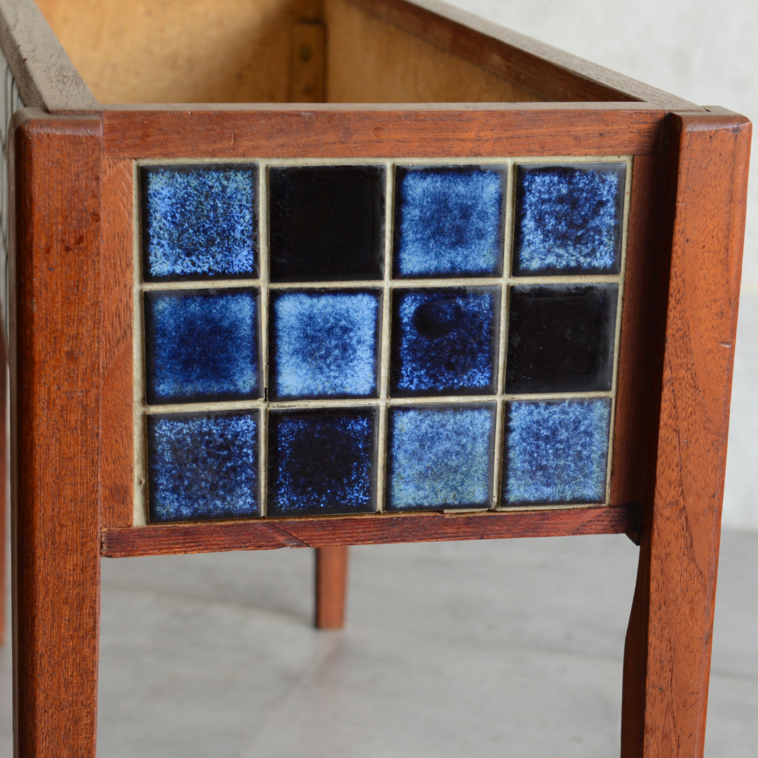 デンマークヴィンテージ  ブルータイルプランター