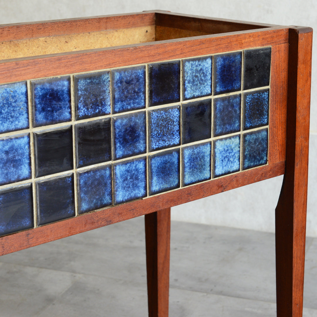 デンマークヴィンテージ  ブルータイルプランター