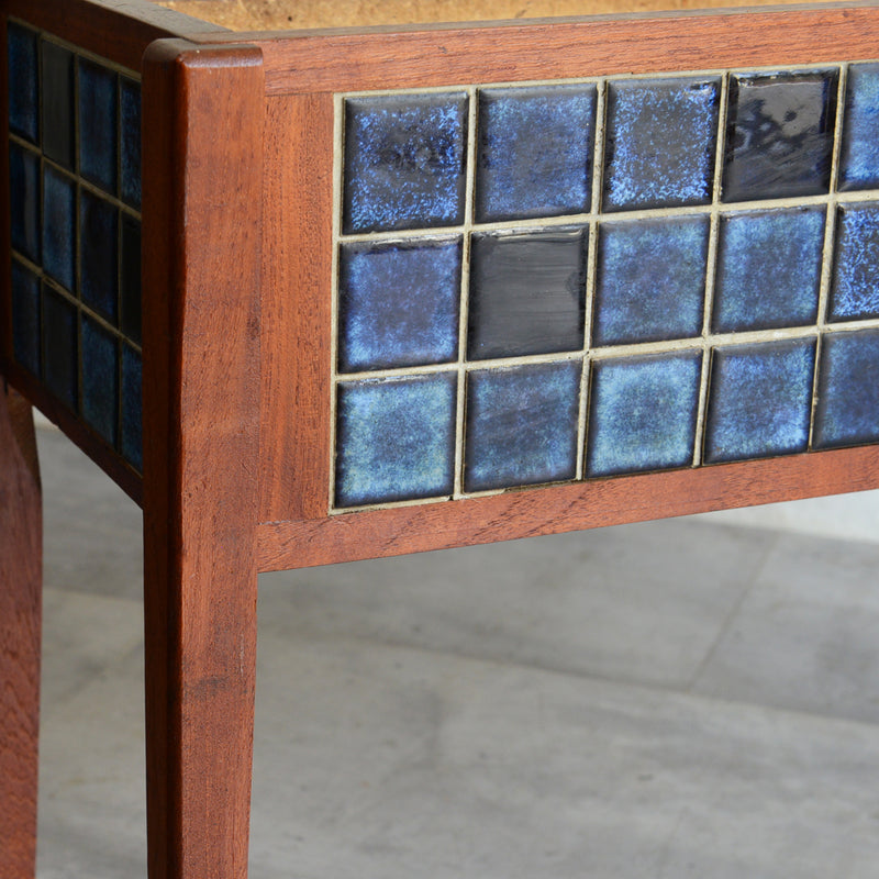 デンマークヴィンテージ  ブルータイルプランター