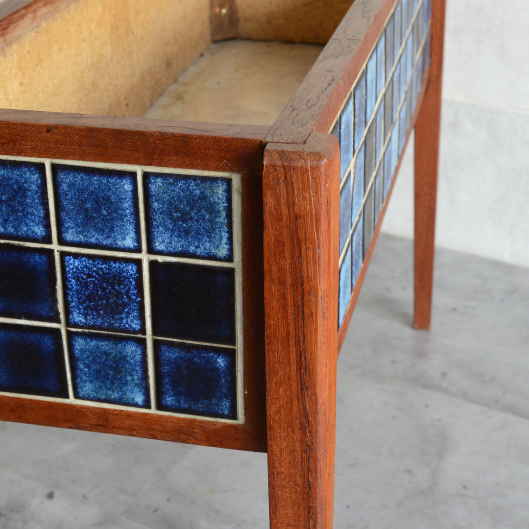 デンマークヴィンテージ  ブルータイルプランター