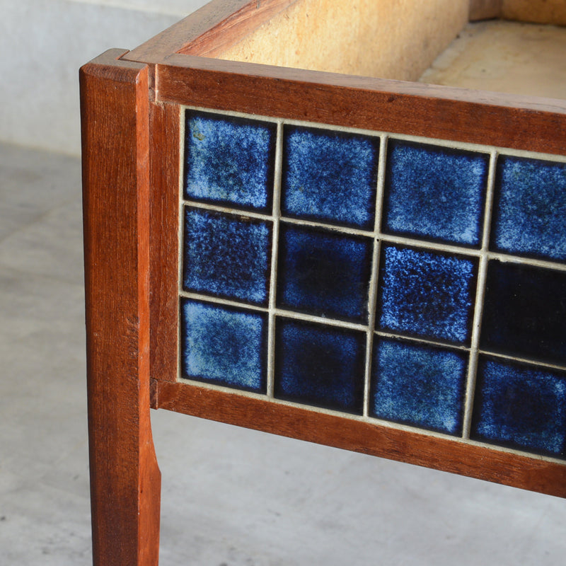 デンマークヴィンテージ  ブルータイルプランター