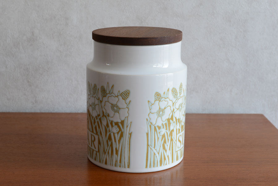 ホーンジー　Hornsea　Fleur　陶器キャニスター