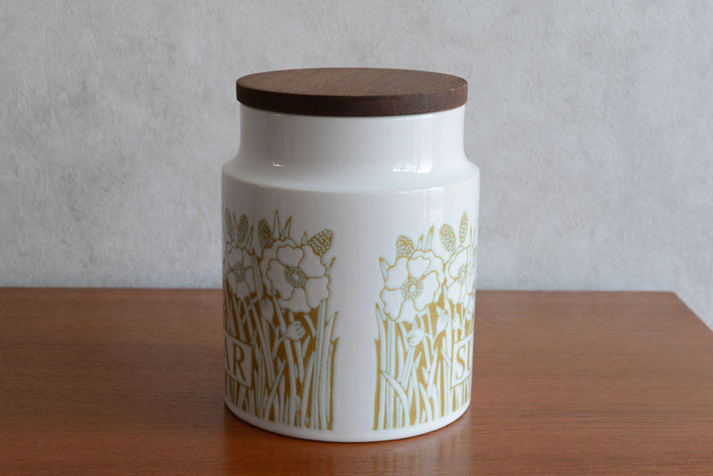 ホーンジー　Hornsea　Fleur　陶器キャニスター