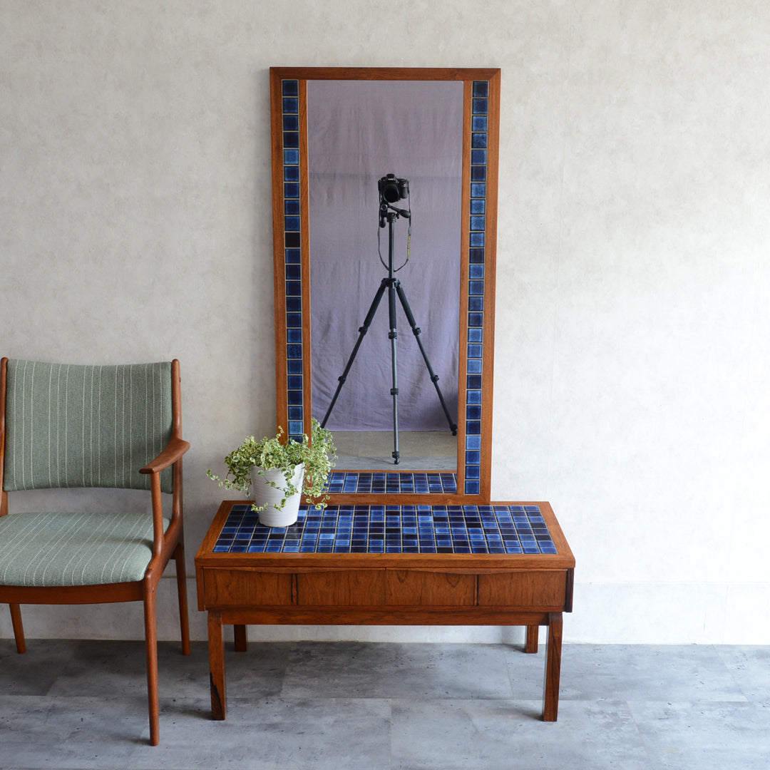 デンマーク ヴィンテージ ブルータイルチェスト5-5(ローズウッド）