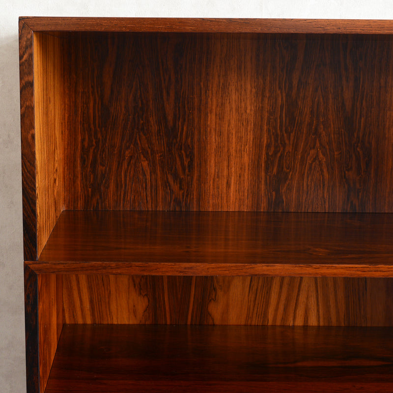 デンマーク ヴィンテージ　ローズウッド シェルフ3-36(ガラス戸付）