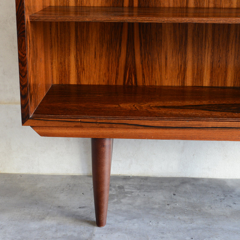 デンマーク ヴィンテージ　ローズウッド シェルフ3-36(ガラス戸付）