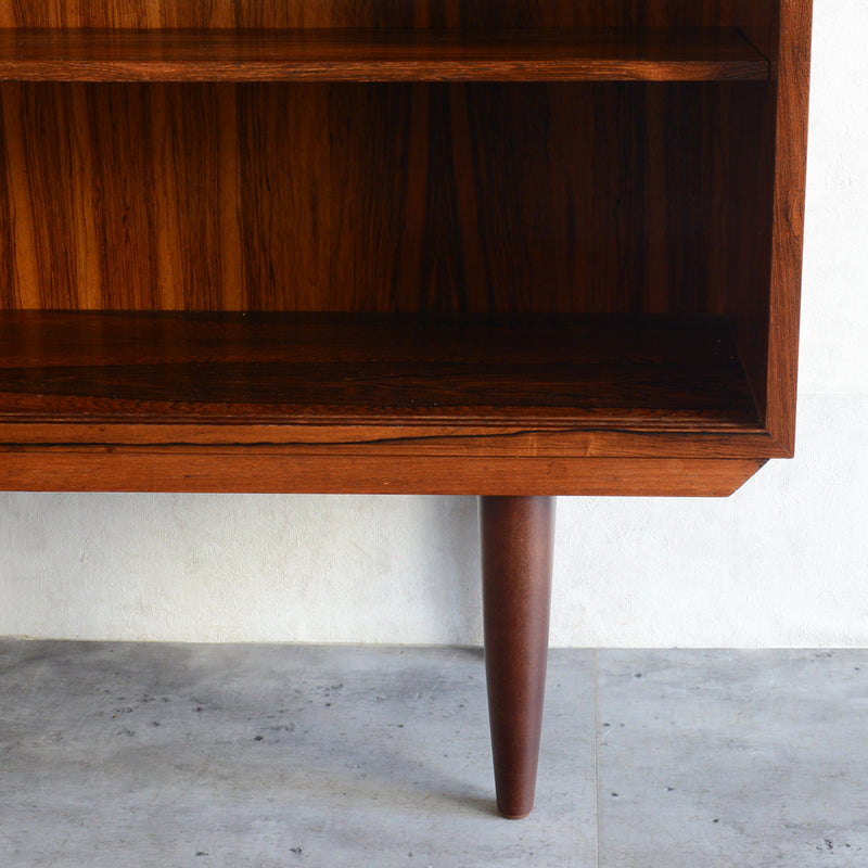 デンマーク ヴィンテージ　ローズウッド シェルフ3-36(ガラス戸付）