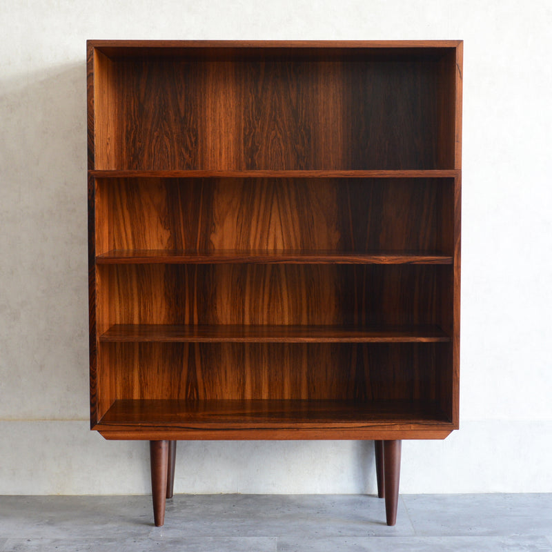 デンマーク ヴィンテージ　ローズウッド シェルフ3-36(ガラス戸付）