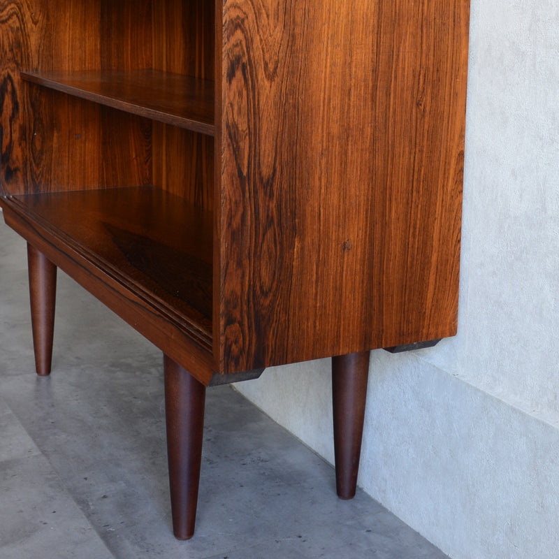 デンマーク ヴィンテージ　ローズウッド シェルフ3-36(ガラス戸付）