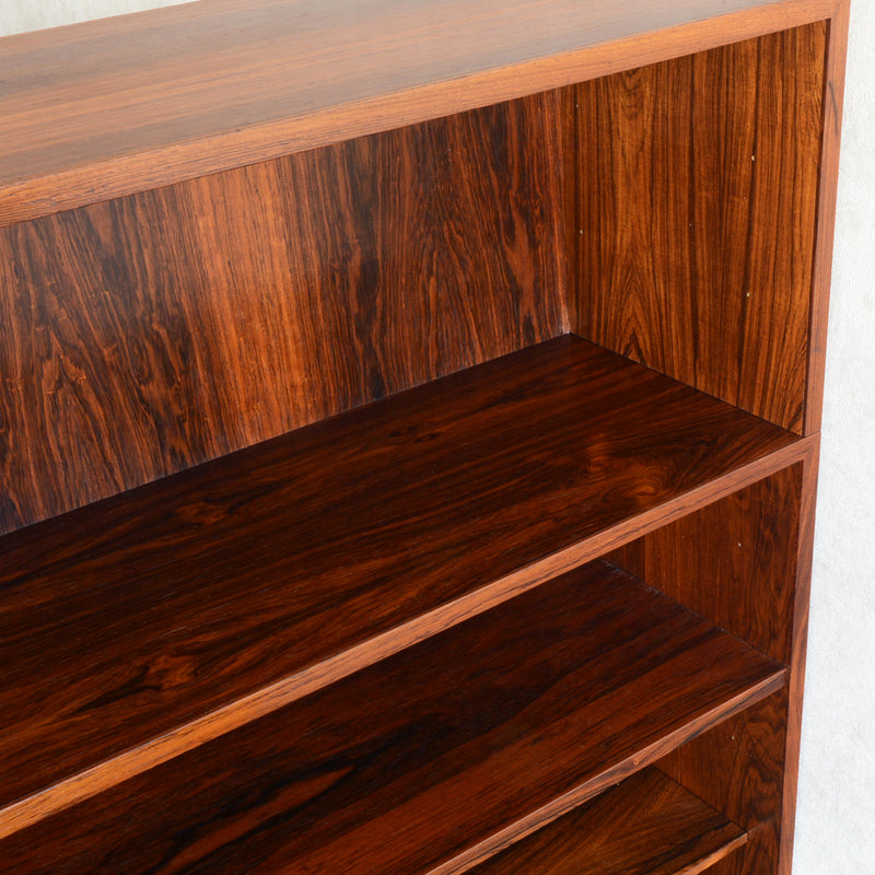 デンマーク ヴィンテージ　ローズウッド シェルフ3-36(ガラス戸付）