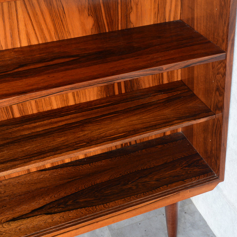 デンマーク ヴィンテージ　ローズウッド シェルフ3-36(ガラス戸付）