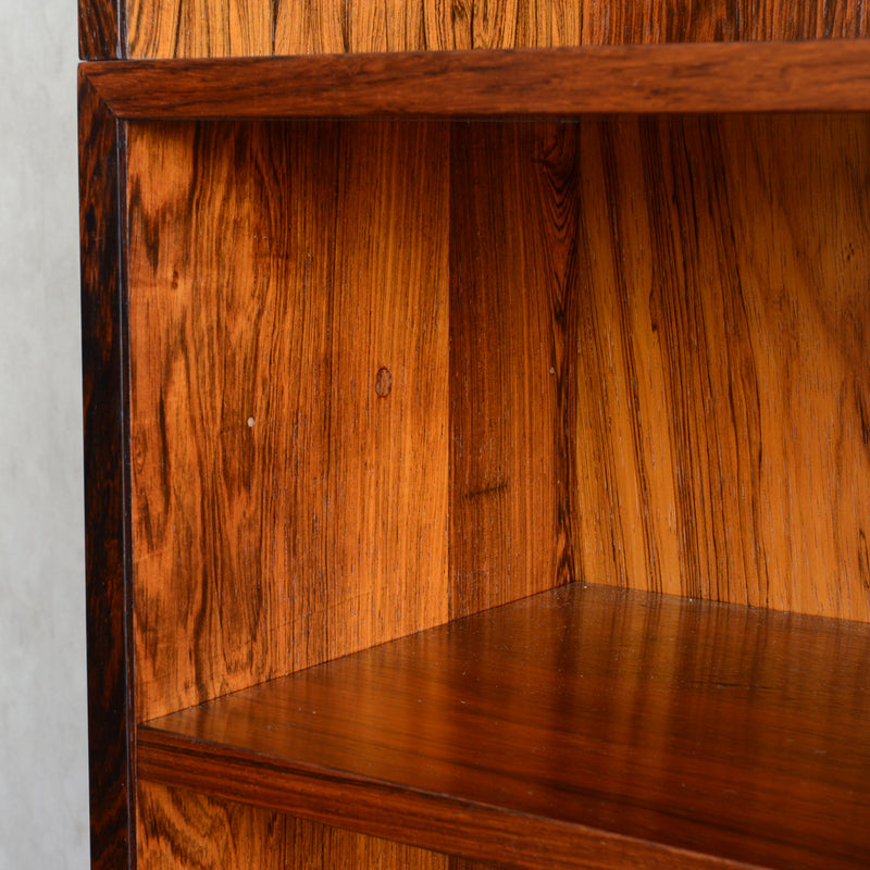 デンマーク ヴィンテージ　ローズウッド シェルフ3-36(ガラス戸付）