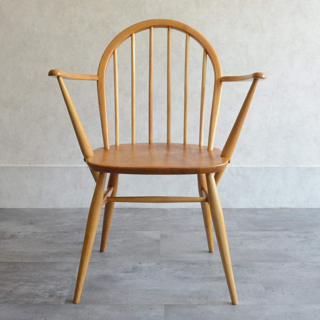 T様ご予約品　ERCOL アーコール　アーム付フープバックチェア 02 (剥離再塗装済）