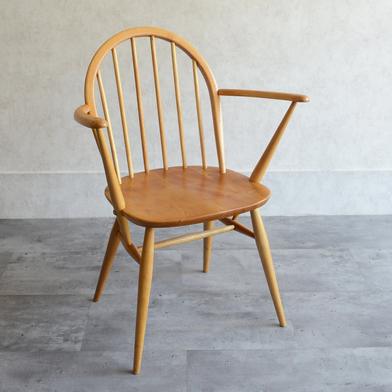 Y様ご見学　ERCOL アーコール　アーム付フープバックチェア 01 (剥離再塗装済）