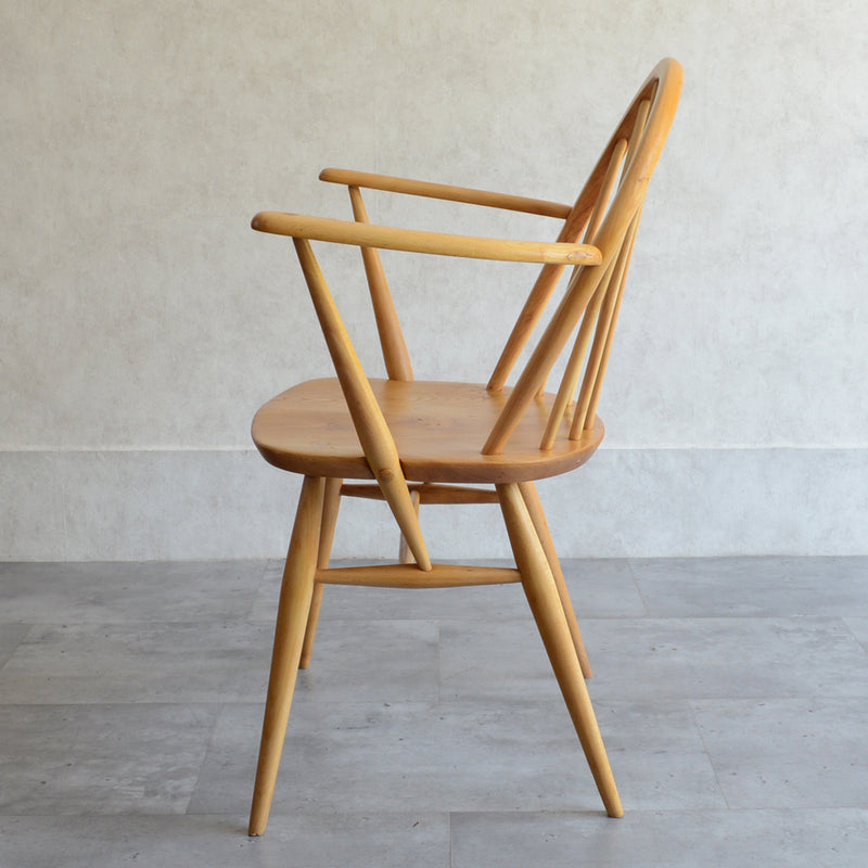 Y様ご見学　ERCOL アーコール　アーム付フープバックチェア 01 (剥離再塗装済）