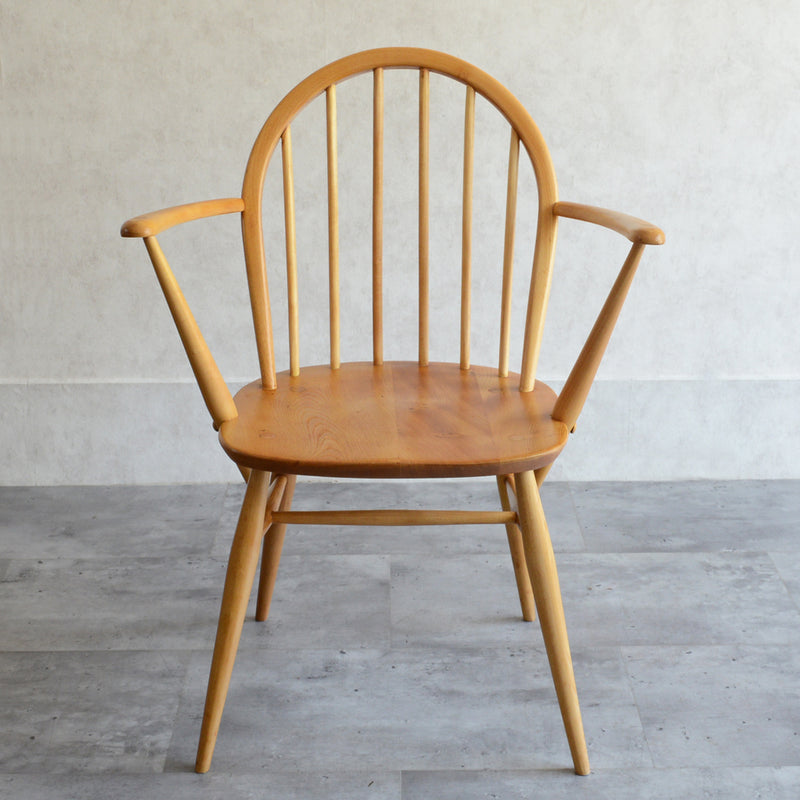 Y様ご見学　ERCOL アーコール　アーム付フープバックチェア 01 (剥離再塗装済）
