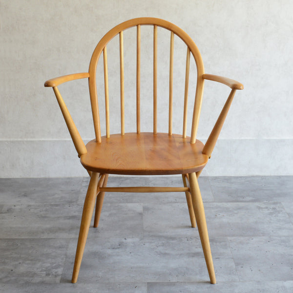 Y様ご見学　ERCOL アーコール　アーム付フープバックチェア 01 (剥離再塗装済）