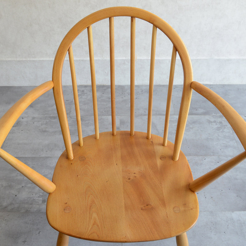 Y様ご見学　ERCOL アーコール　アーム付フープバックチェア 01 (剥離再塗装済）