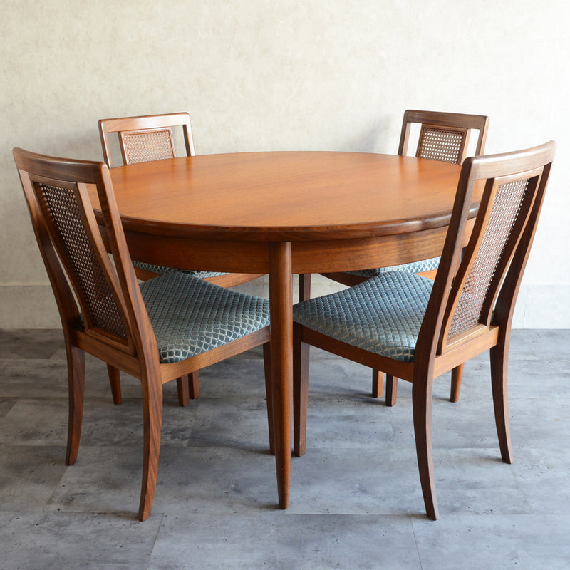 G-PLAN ジープラン　エクステンション ラウンドテーブル75(天板剥離再塗装）