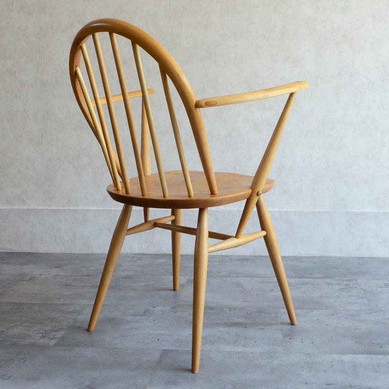 Y様ご見学　ERCOL アーコール　アーム付フープバックチェア 01 (剥離再塗装済）