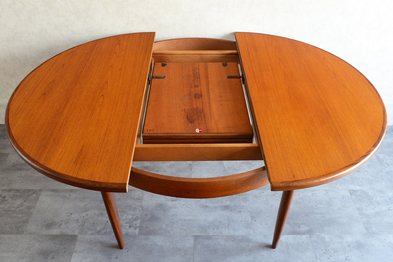 G-PLAN ジープラン　エクステンション ラウンドテーブル75(天板剥離再塗装）