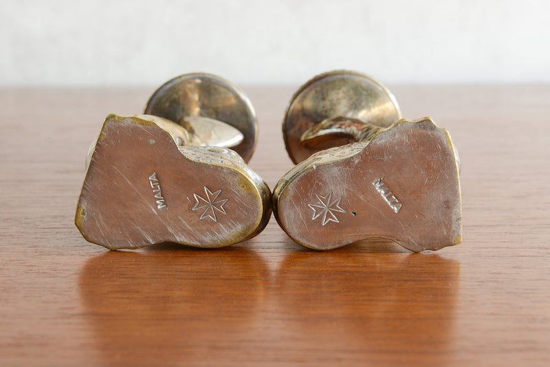 ヴィンテージ 　さかなキャンドルホルダー2個セット