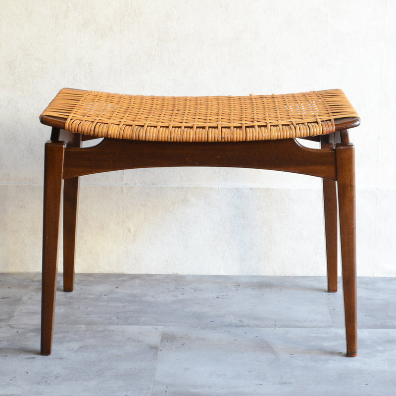 デンマーク ヴィンテージ　ラタンスツール