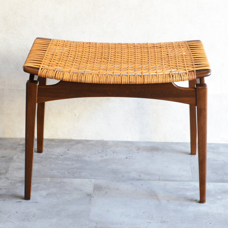 デンマーク ヴィンテージ　ラタンスツール