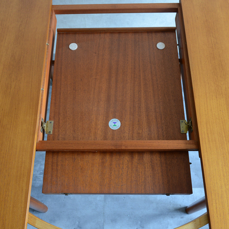 McINTOSH マッキントッシュ ラウンドエクステンション テーブル08（天板剥離再塗装済）