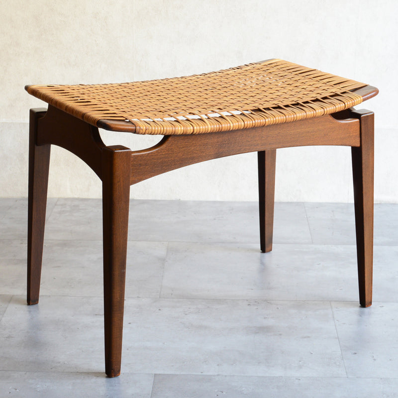 デンマーク ヴィンテージ　ラタンスツール