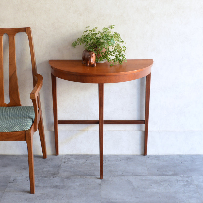 60S チーク コンソールテーブル