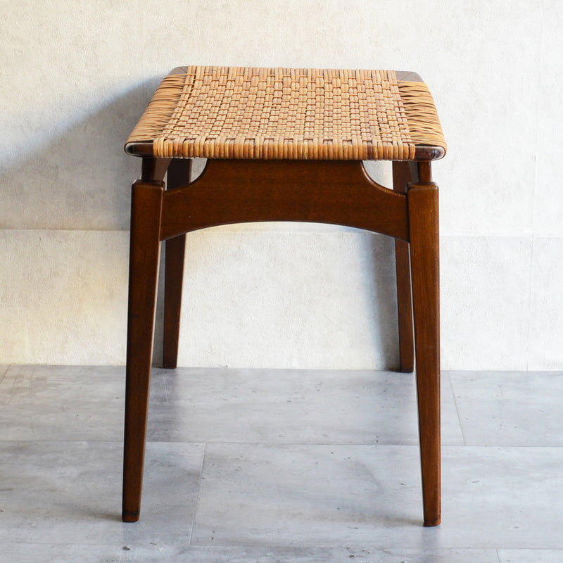 デンマーク ヴィンテージ　ラタンスツール