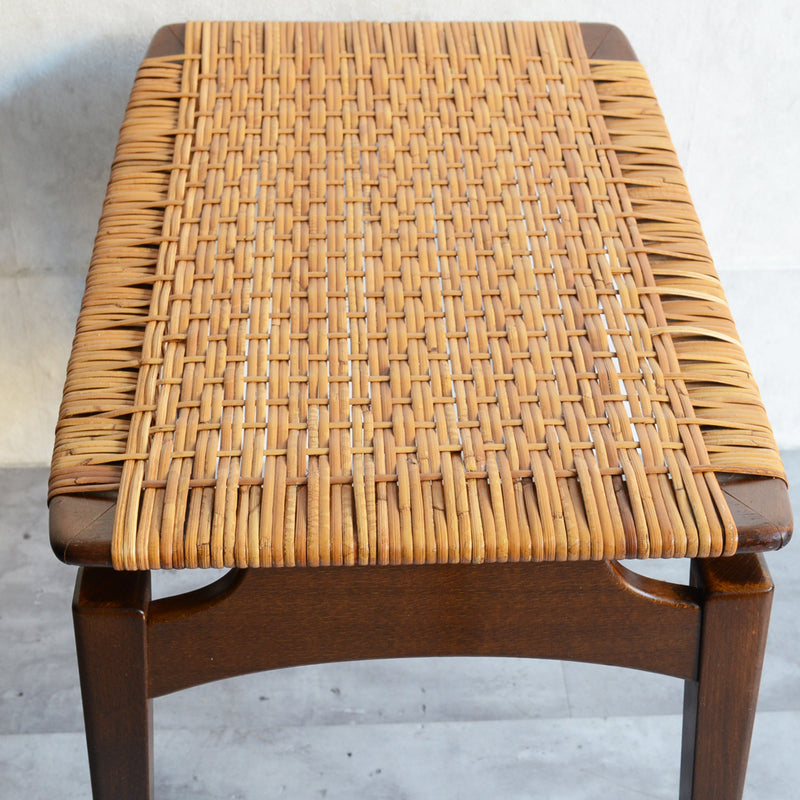 デンマーク ヴィンテージ　ラタンスツール