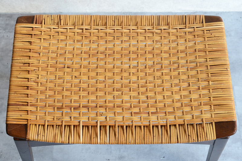 デンマーク ヴィンテージ　ラタンスツール