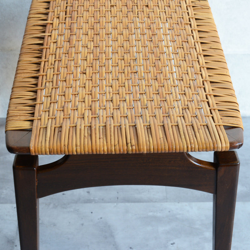 デンマーク ヴィンテージ　ラタンスツール