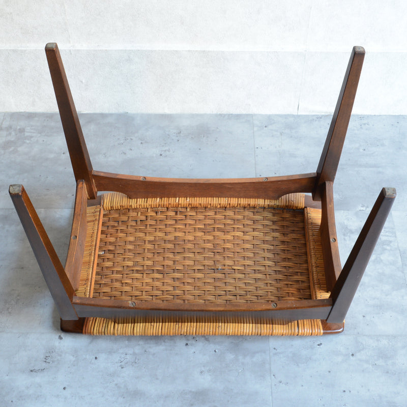 デンマーク ヴィンテージ　ラタンスツール