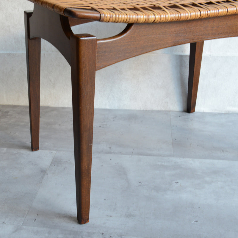 デンマーク ヴィンテージ　ラタンスツール