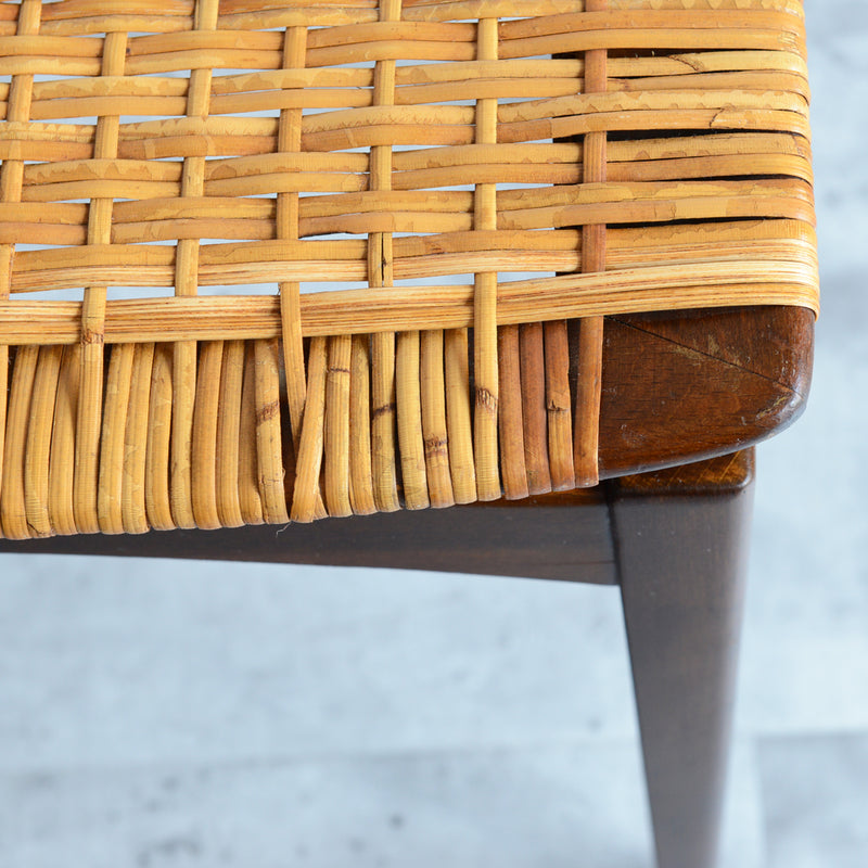 デンマーク ヴィンテージ　ラタンスツール